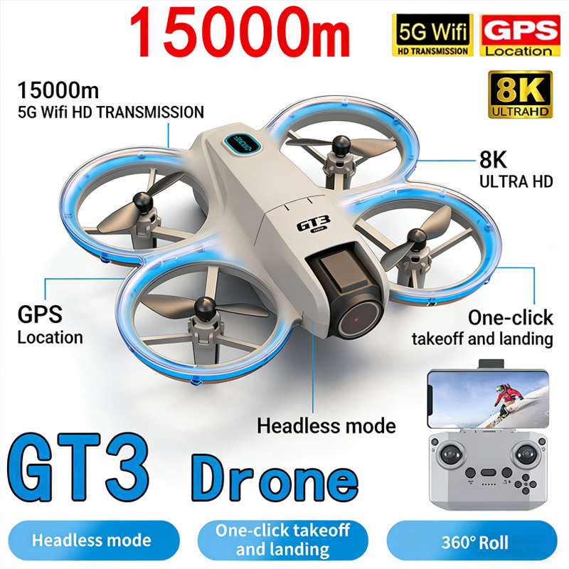 New GT3 MAX Drone 8K HD Aerial - đánh giá và giá Rc Helicopter Mini
