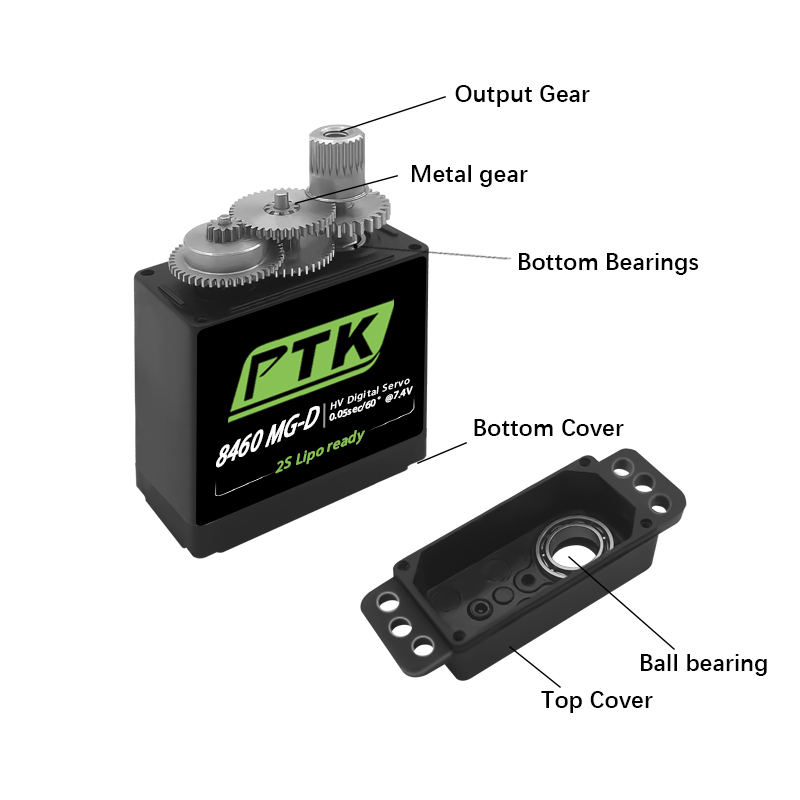 PTK 8460 MG-D9gDigital servo M - đánh giá và giá Rc Helicopter Electric